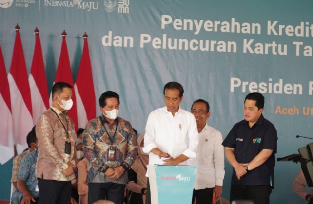Dukung Ketahanan Pangan, Presiden Jokowi Luncurkan Kartu Tani Digital dan KUR BSI di Aceh