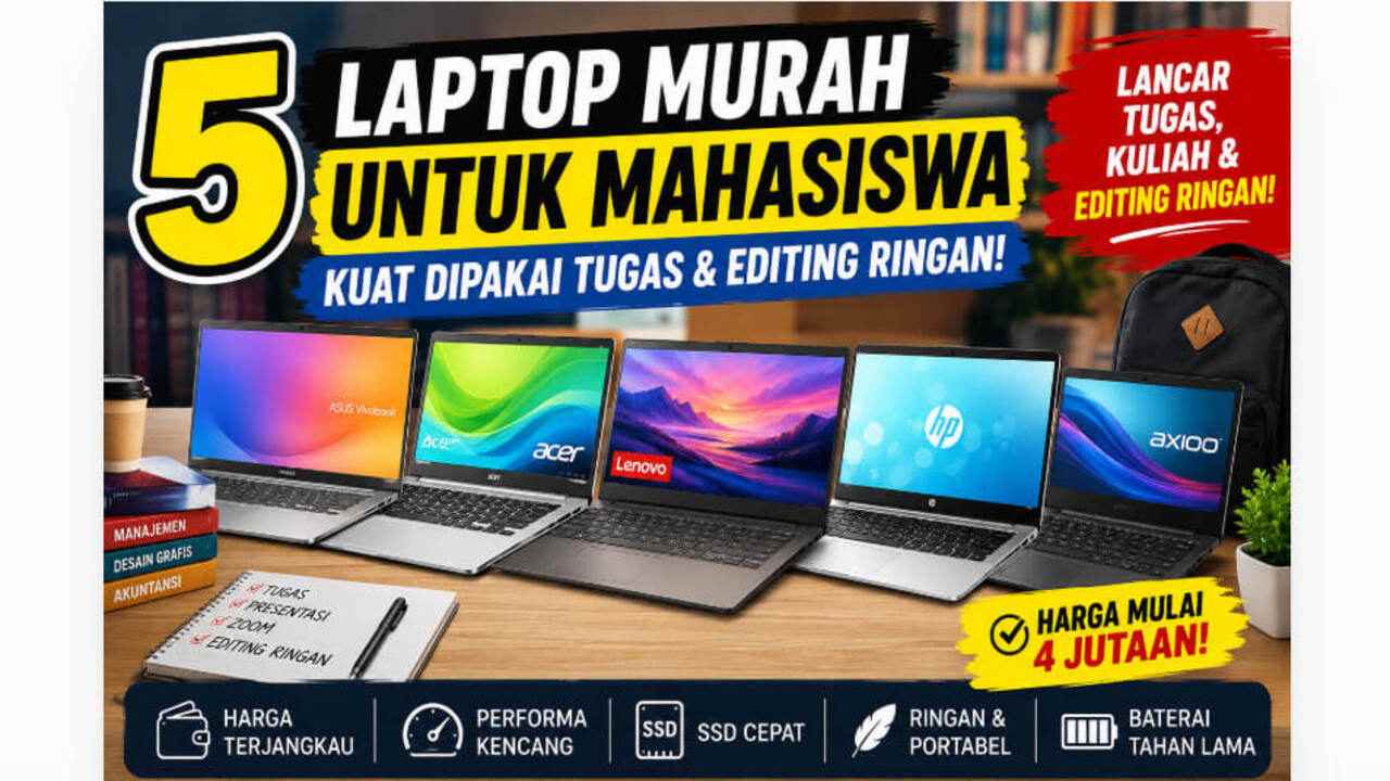masuk situs slot 5 Laptop Murah Ini Diam-Diam Jadi Andalan Mahasiswa! Lancar Buat Tugas, Zoom, hingga Editing Ringan - harianbanyuasin.disway.id