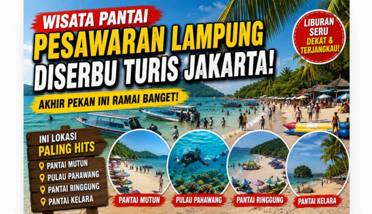 Pantai Pesawaran Lampung Diserbu Turis Akhir Pekan Ini! Ini Deretan Lokasi Paling Hits yang Wajib Dikunjungi