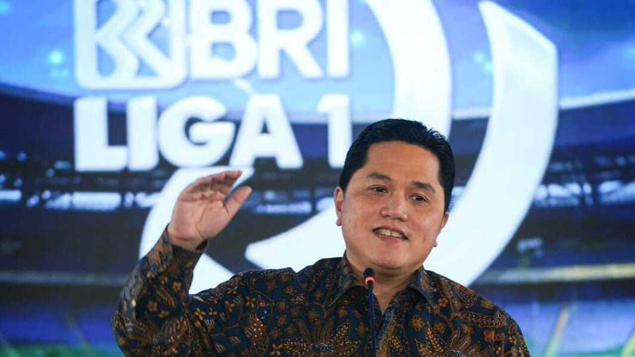 Erick Thohir Targetkan BRI Liga 1 Bisa Bersaing di Level Asia