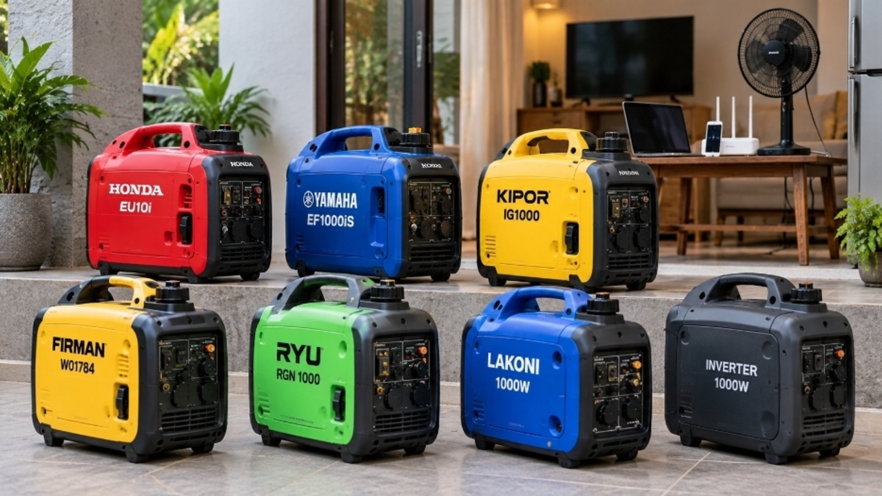 7 Genset Inverter Mini 1.000 Watt Terbaik 2026, Irit BBM dan Tidak Berisik