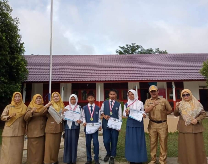 Di Ajang Ini, SMPN 1 Suak Tapeh Sabet 2 Medali Emas