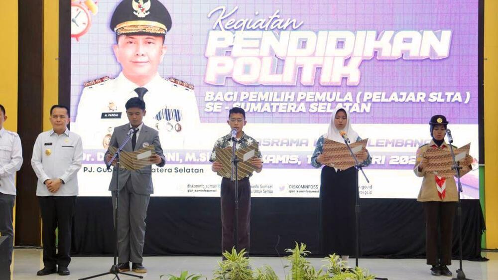 17 Ribu Pemilih Pemula di Sumatera Selatan Ikuti Pendidikan Politik, Pj Gubernur: Gunakan dengan Baik