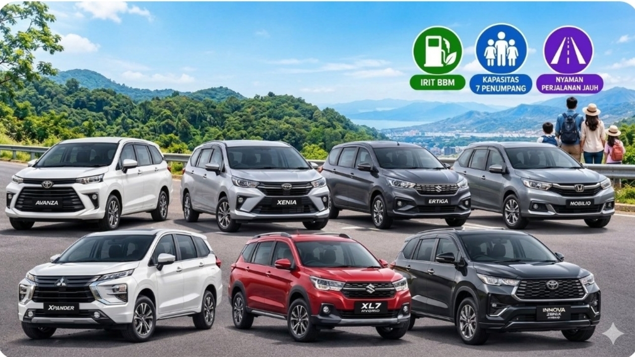 7 Mobil Keluarga 2026 yang Irit Bahan Bakar, Kabin Lega dan Nyaman