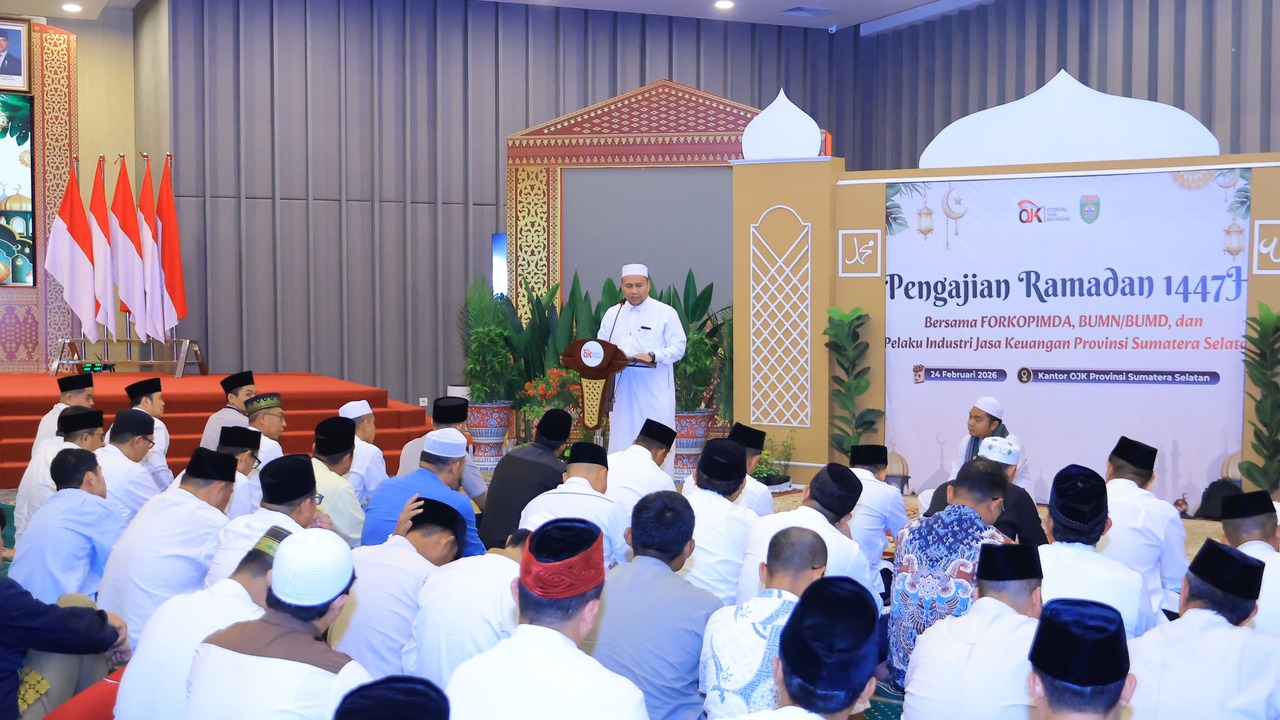 Sekda Sumsel Hadiri Pengajian Ramadhan di OJK Sumsel, Perkuat Silaturahmi dan Sinergi Pembangunan