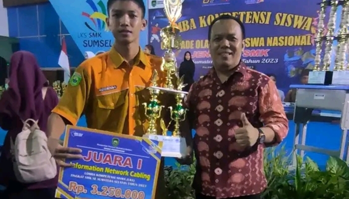 Selamat! Siswa SMKN 1 Suak Tapeh Juara LKS Bidang INC Tingkat Provinsi Sumsel