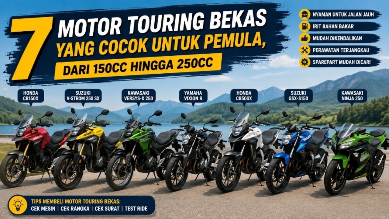 7 Motor Touring Bekas yang Cocok untuk Pemula, dari 150cc hingga 250cc