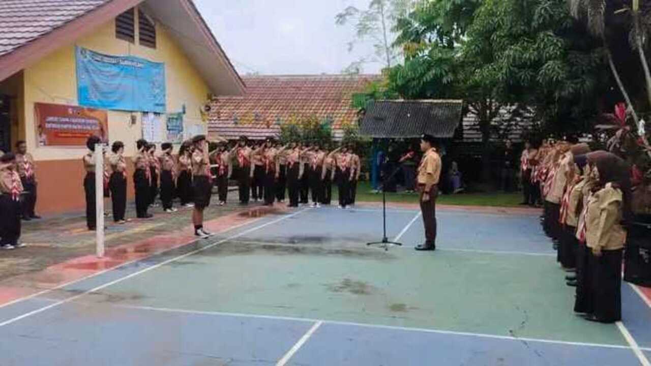 42 Peserta Kwarran Talang Kelapa Diberangkatkan Menuju Jambore Cabang 