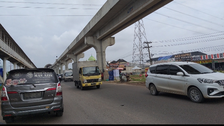 Libur Sekolah Lalulintas Jakabaring Selatan Padat