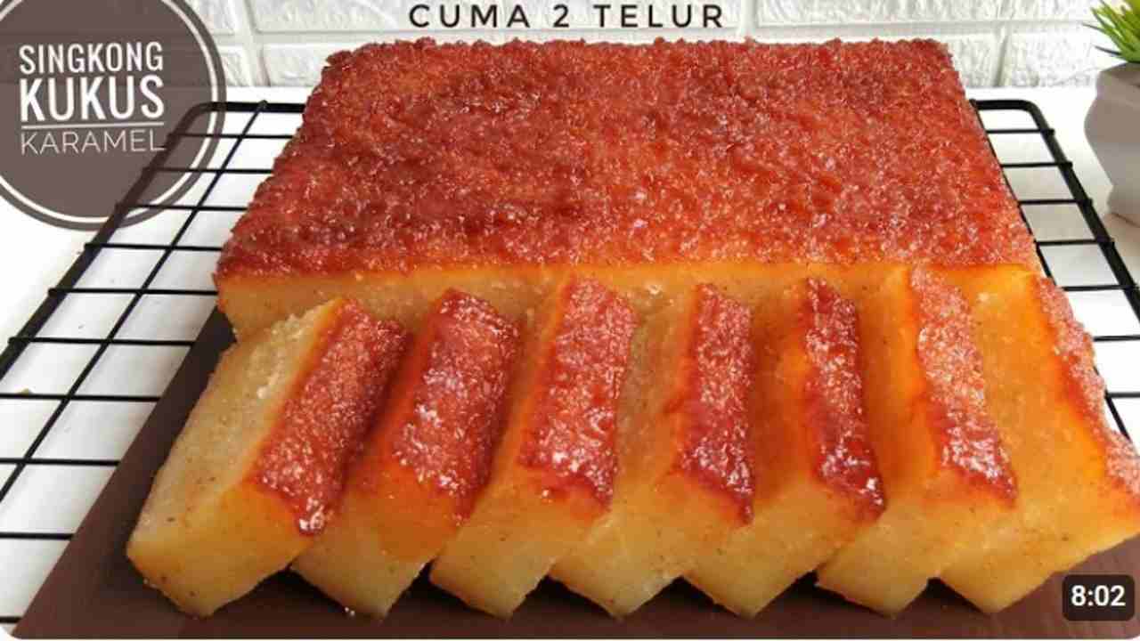 Punya Stok Singkong di Rumah? Yuk Bikin Bingka Kukus dengan Karamel