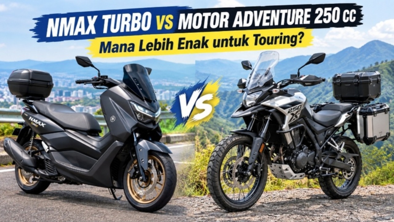 NMAX Turbo vs Motor Adventure 250 cc, Mana Lebih Enak untuk Touring?