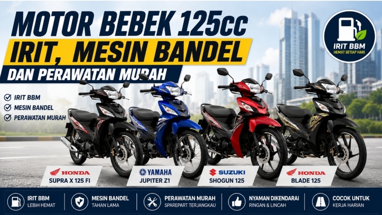 Motor Bebek Irit BBM untuk Kerja Harian, Mesin Bandel dan Perawatan Murah