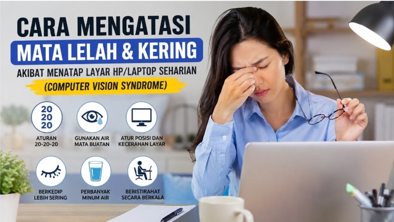 Mata Perih, Kering, dan Buram Setelah Menatap Layar? Coba Lakukan Cara Ini