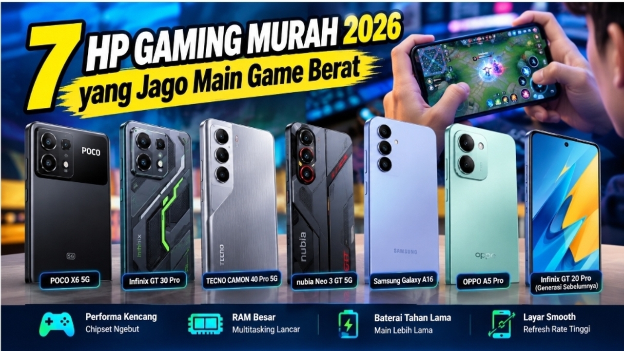 7 HP Gaming Murah September 2026 yang Jago Main Game Berat