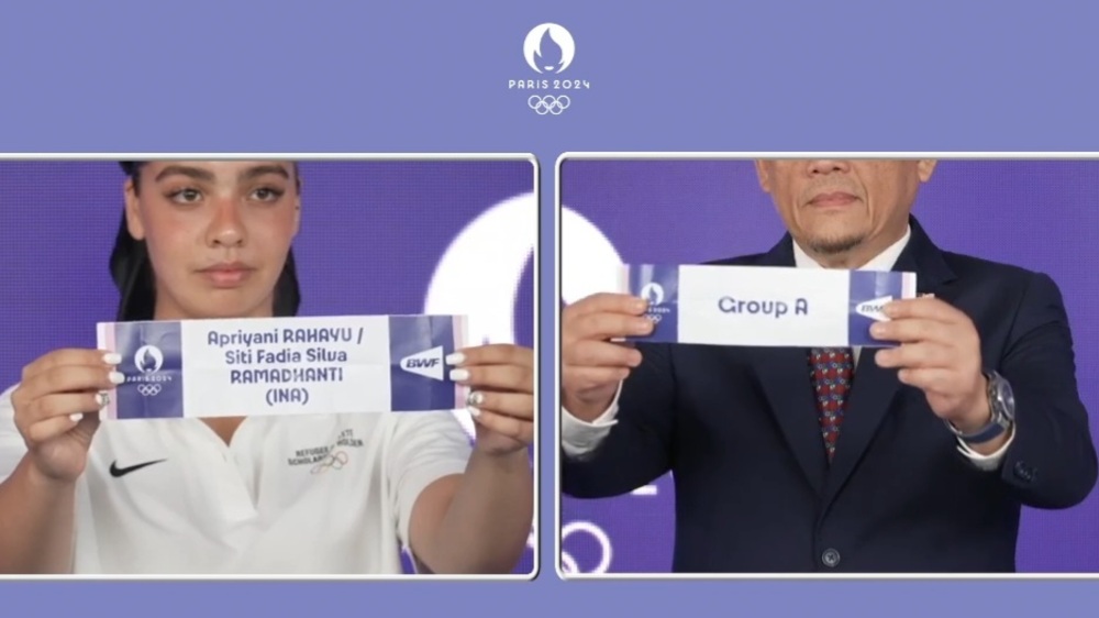 Hasil Drawing Bulutangkis Olimpiade Paris 2024: Apri/Fadia-Rinov/Pitha Kompak di Grup Neraka