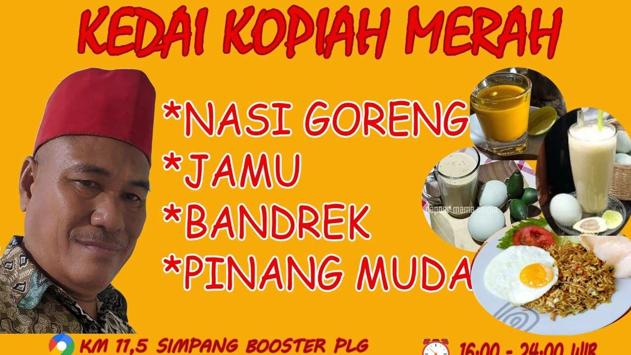 Kedai Jamu  Kopiah Merah Bikin “Oncak Bos” Perkasa, Ramuan Tradisional Kian Diminati