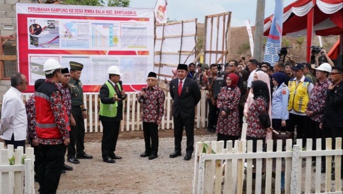 Wapres Ma'ruf Amin Resmikan Rumah Kampung KB, 5 Unit Rumah CSR Bank Sumsel Babel