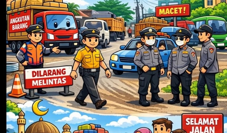 Mulai 13 Maret 2026, Kendaraan Ini Tak Boleh Lewat Jalur Banyuasin Saat Mudik