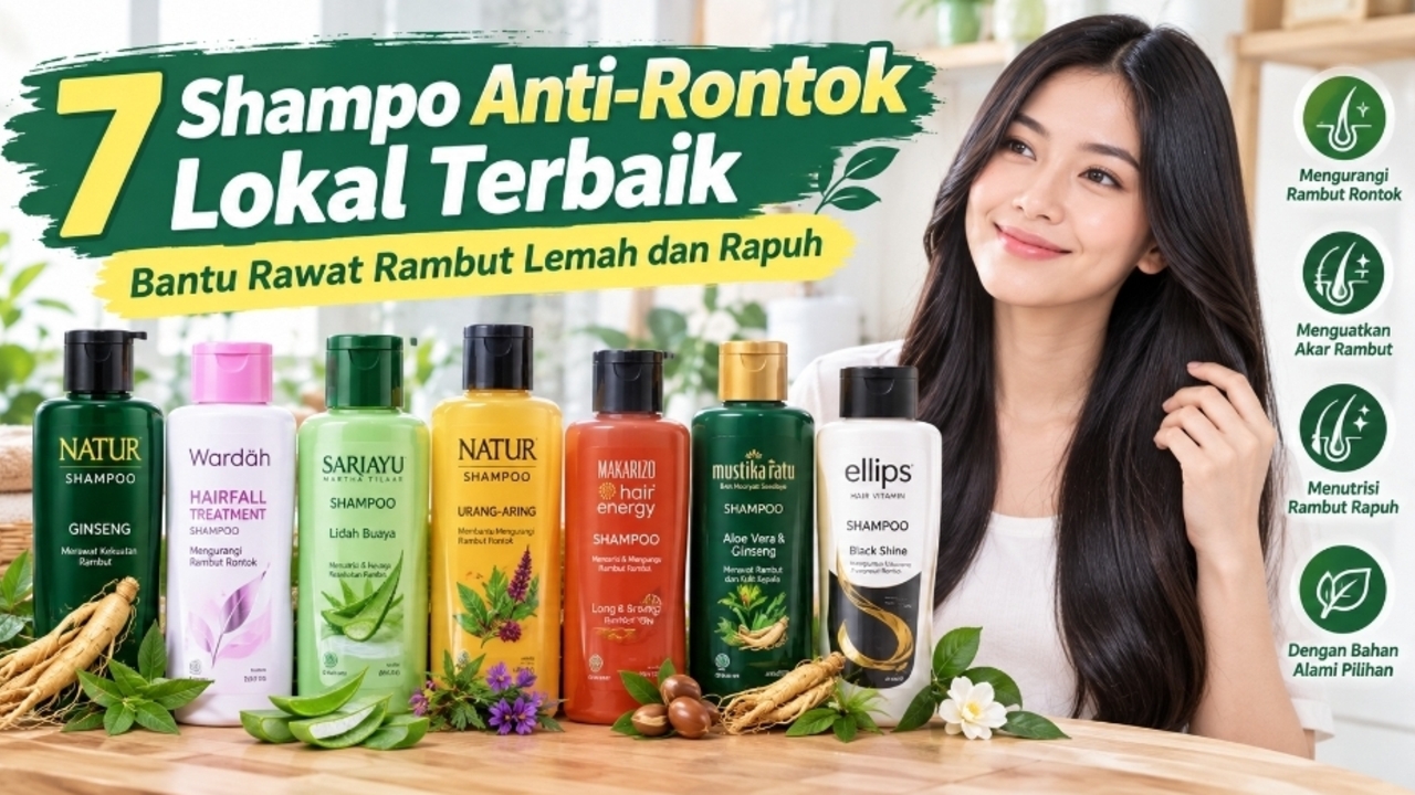 7 Shampo Anti-Rontok Lokal Terbaik, Bantu Rawat Rambut Lemah dan Rapuh