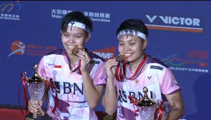 Raih Juara Hong Kong Open 2023, Apri/Fadia: Mudah-mudahan Kami Terus Percaya Diri