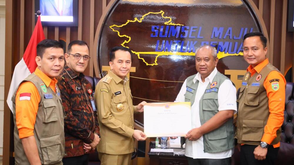 BNPB Berikan Bantuan Operasional Rp 1,85 Miliar untuk Penanganan Banjir di Sumsel