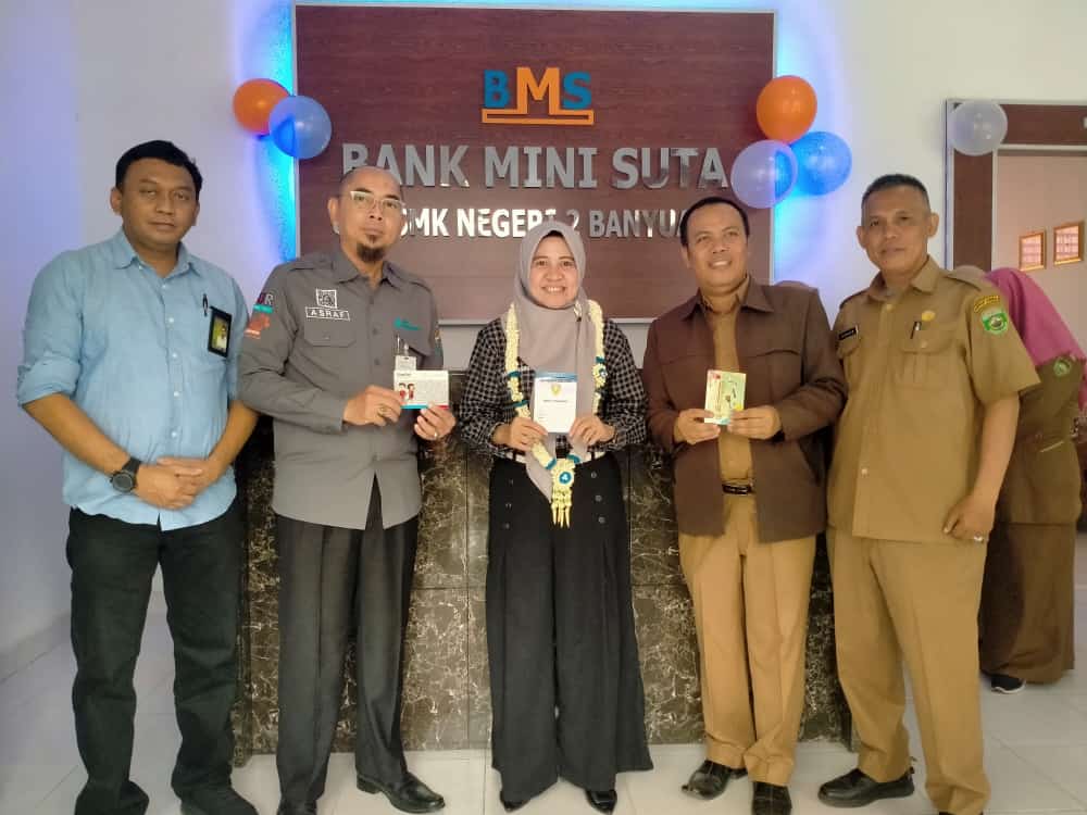 Kerjasama dengan Bank Sumsel Babel, SMKN 1 Suak Tapeh Punya Bank Mini