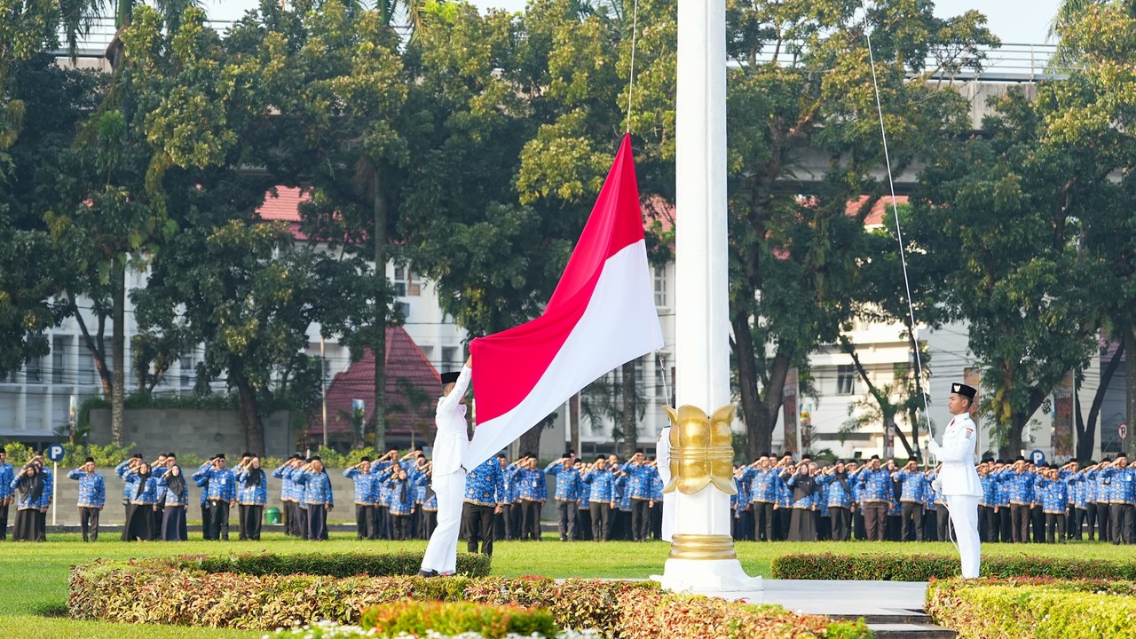 Sekda Sumsel Pimpin Upacara Hari Lahir Pancasila 2026
