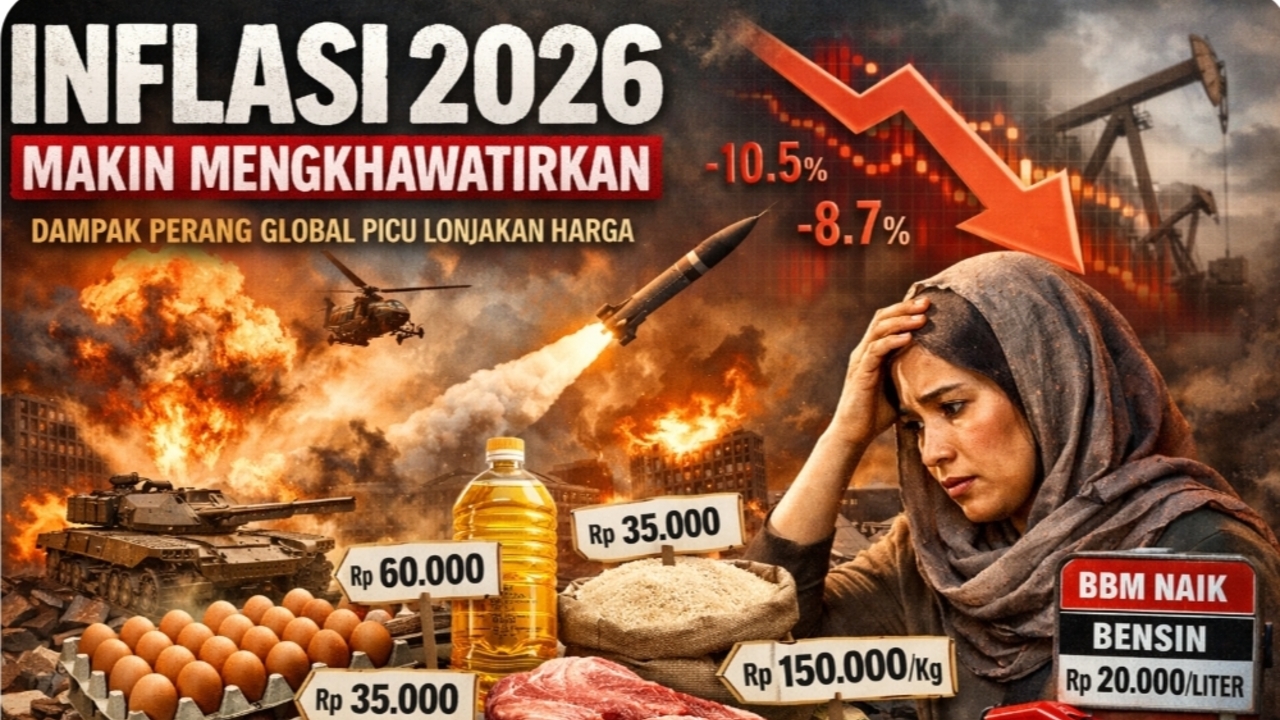 Inflasi 2026 Makin Mengkhawatirkan, Dampak Perang Global Picu Lonjakan Harga