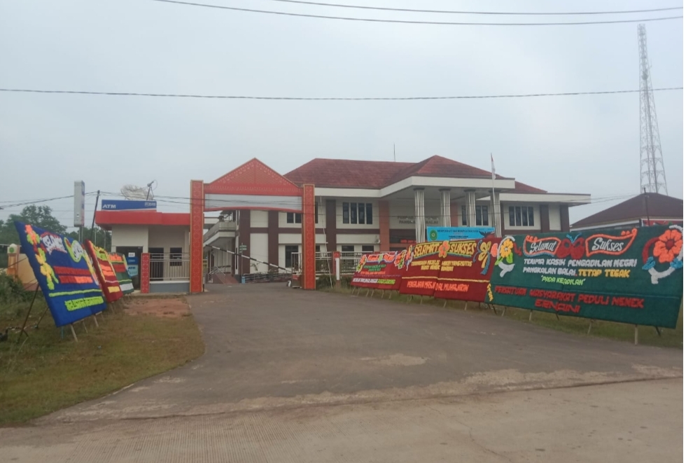 Nenek Ernaini Divonis Bebas, Karangan Bunga Penuhi Pengadilan Pangkalan Balai