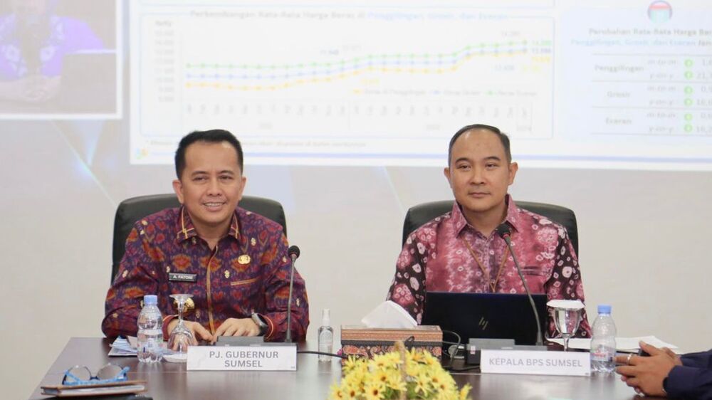 Luar Biasa ! Pertumbuhan Ekonomi Sumsel Tahun 2023 Tertinggi Kedua di Sumatera