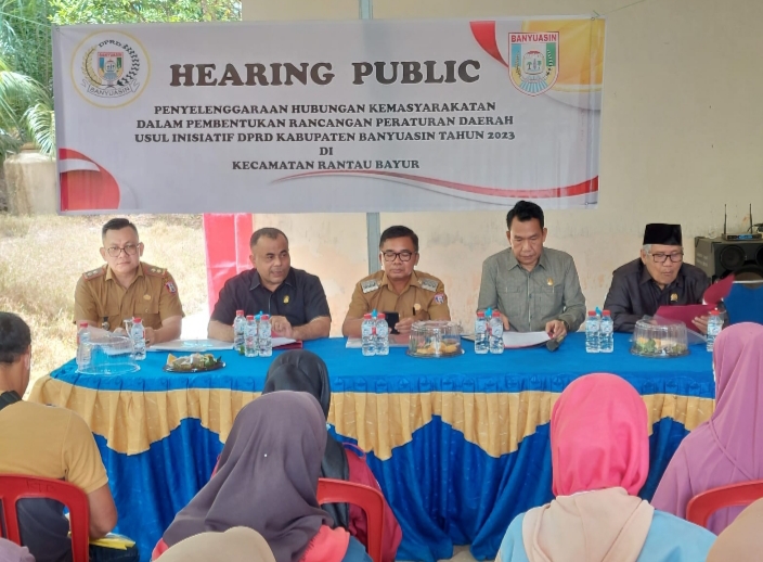 Telurkan Perda Berkualitas, DPRD Banyuasin Gelar Public Hearing