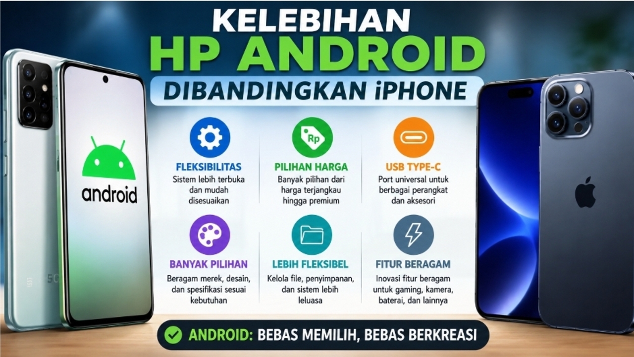 7 Keunggulan Android yang Sulit Ditandingi iPhone, Ada USB Type-C hingga Pilihan Harga