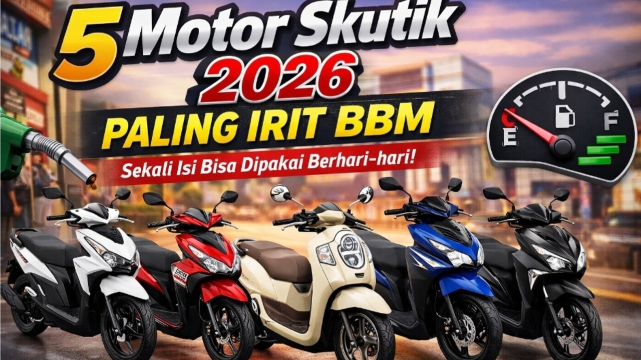 Bukan Cuma Murah! Ini 5 Motor Skutik 2026 yang Paling Irit Bahan Bakar