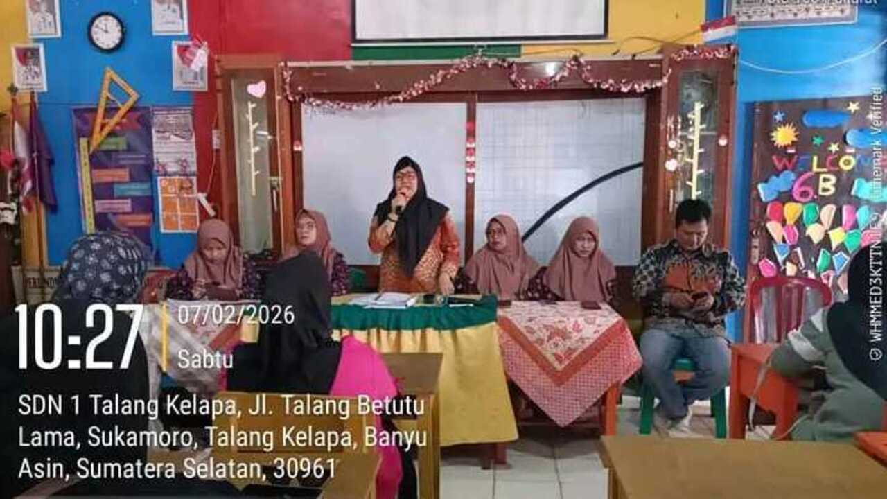 Persiapkan Murid Hadapi TKA, SDN 1 Talang Kelapa Gelar Sosialisasi