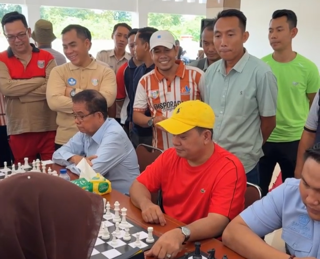 Askolani Ikut Bertanding, Kejuaraan Catur Beregu Piala Bupati Banyuasin Berlangsung Semarak
