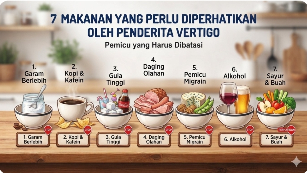 Jangan Sembarangan Makan, Ini 7 Makanan yang Perlu Diperhatikan Saat Vertigo