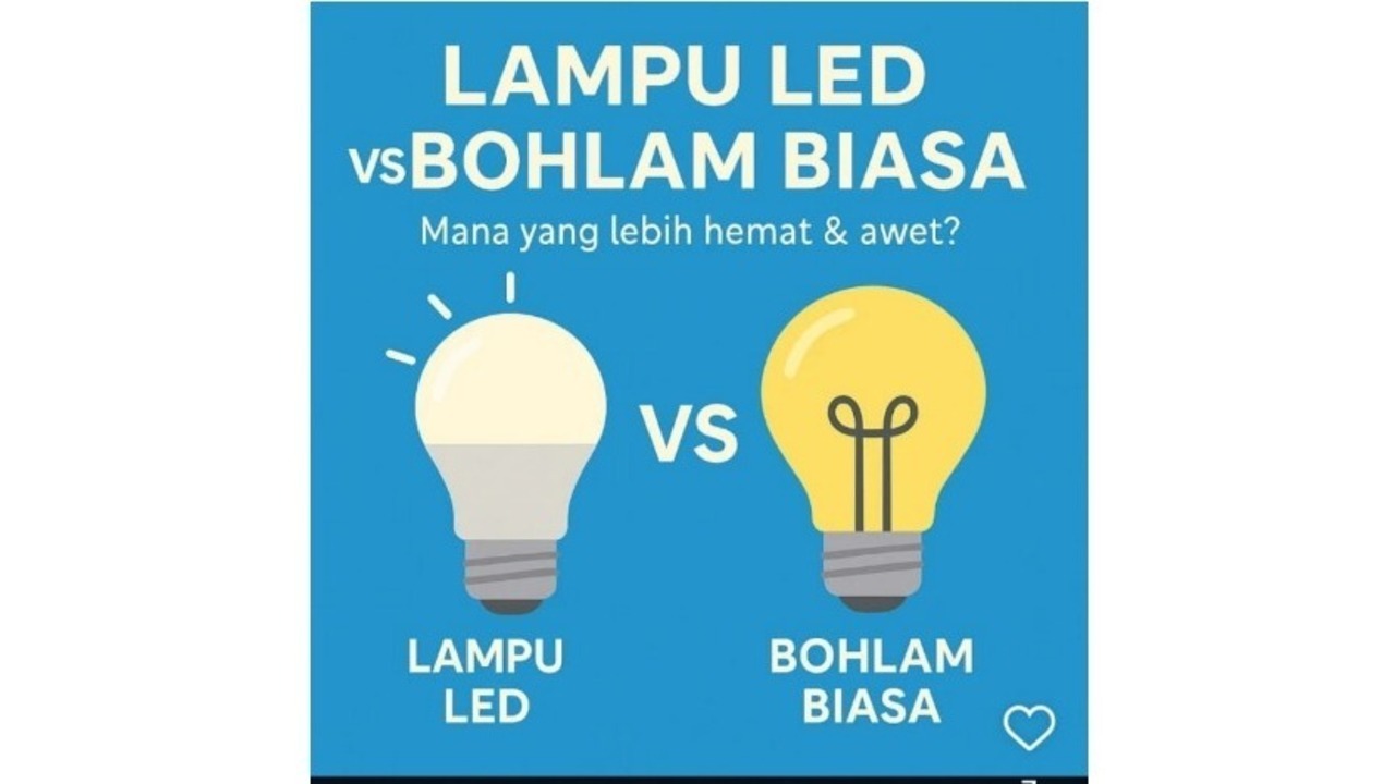 Lampu LED vs Lampu Bohlam Biasa, Mana yang Lebih Awet dan Hemat?