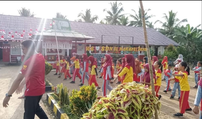 Senam Sehat, Kebiasaan Rutin Tiap Jumat di SDN 11 Makarti Jaya