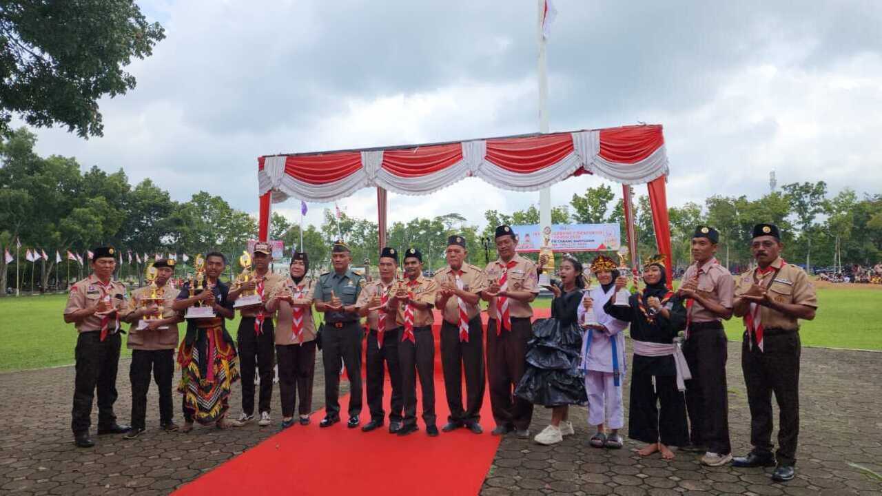 50 Orang Kontingen Kwarran Muara Padang Usai Ikuti Jambore Cabang