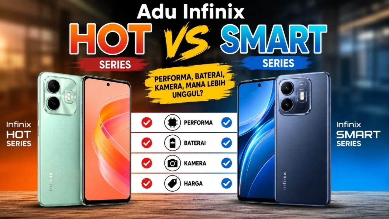 Adu Infinix Hot vs Smart Series: Performa, Baterai, Kamera, Mana Lebih Unggul?
