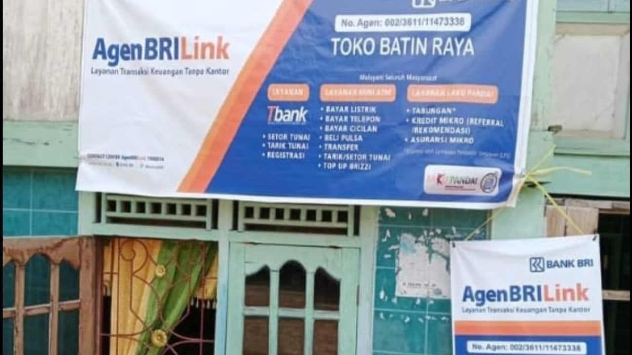 Bantu Pencairan dan PKH, Brilink Batin Raya Talang Pangeran Layani Pencairan Jemput Bola