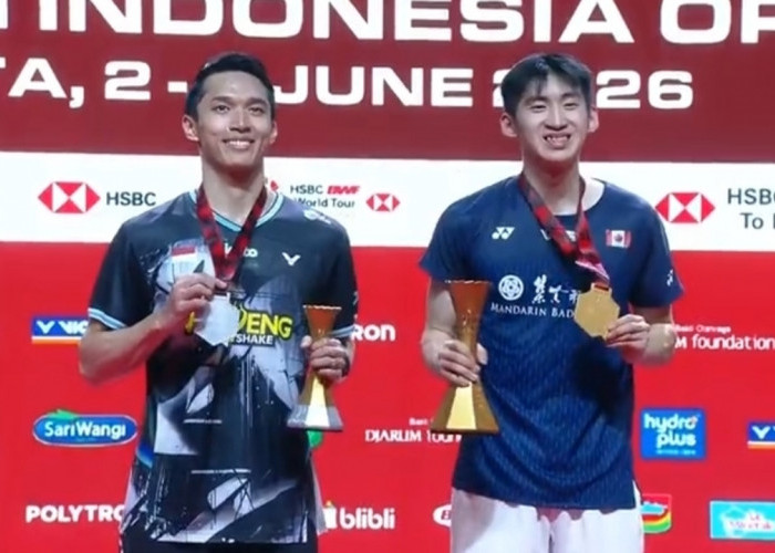 Jonatan Christie Gagal Akhiri Puasa Gelar di Indonesia Open 2026, Victor Lai Raih Gelar Juara
