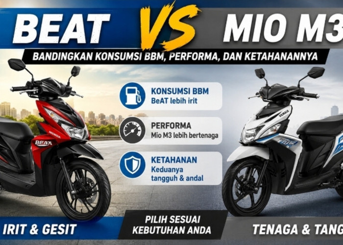 BeAT vs Mio M3: Bandingkan Konsumsi BBM, Performa, dan Ketahanannya