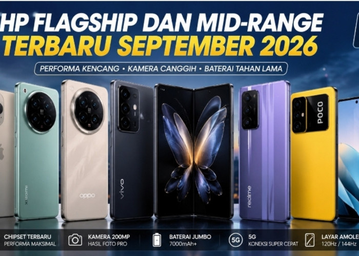 HP Flagship dan Mid-Range Terbaru September 2026, Spesifikasi Makin Gahar