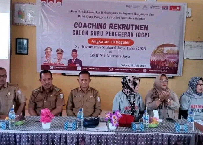 SMPN 1 Makarti Jaya Tuan Rumah Coaching Clinic Rekrutmen CGP 2023