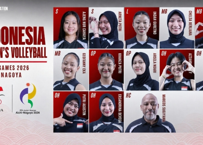 Indonesia Bawa Kekuatan Muda ke Asian Games 2026, Ini Daftar Skuad Voli Putri