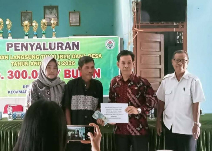 Camat Sembawa Hadiri Penyaluran BLT Dana Desa 2026, Wujud Kepedulian untuk Kesejahteraan Masyarakat