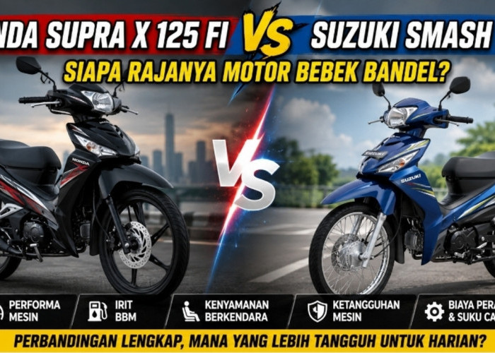 Adu Ketangguhan Honda Supra X 125 FI vs Suzuki Smash FI, Siapa Rajanya Motor Bebek Bandel?