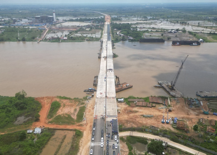 Jembatan Tol Musi V Ditargetkan Fungsional Sebelum Lebaran