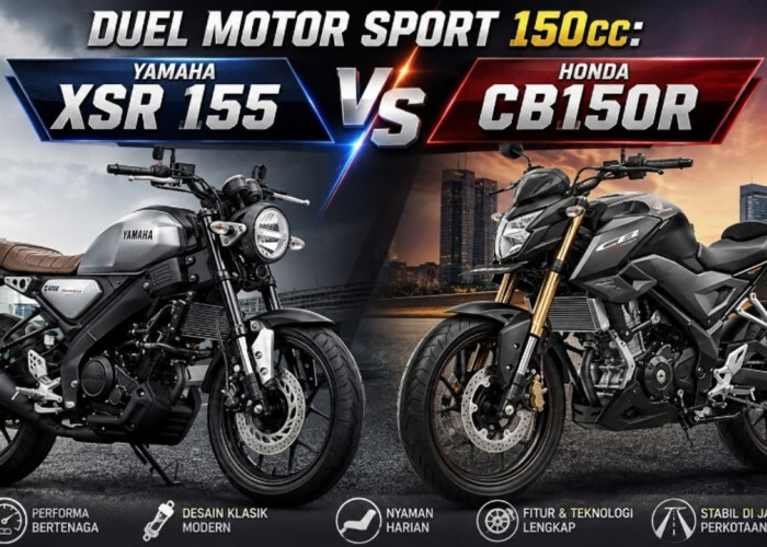 Duel Motor Sport 150cc: XSR 155 vs CB150R, Siapa yang Lebih Gagah?